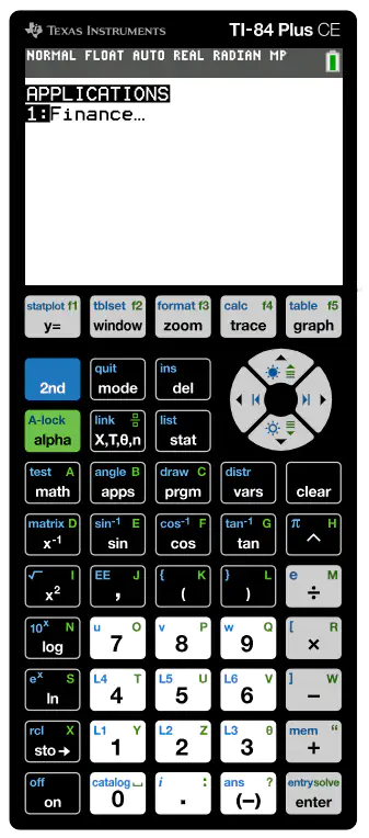 02 How to open the Finance Solver App - TVM Solver