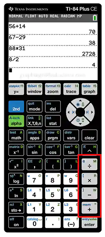 01 Basic operation addition, subtraction, multiplication and division