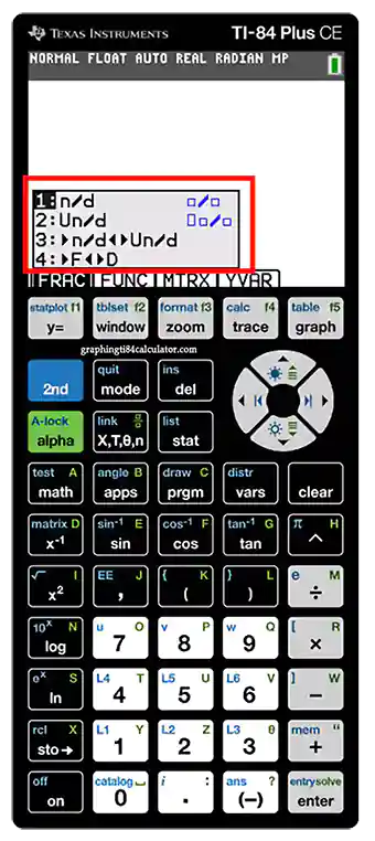 11 Fraction function using shortcut