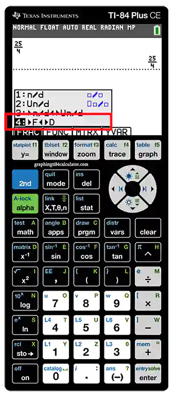 13 open fraction to decimal option