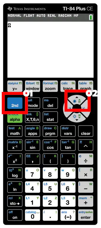 lighten your ti 84 calculator screen