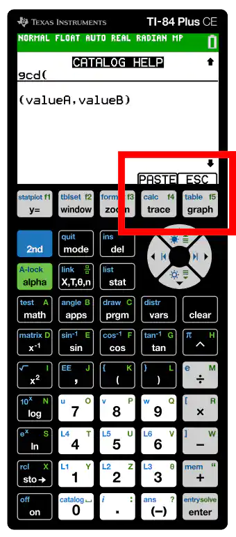 Paste or cancel the syntax
